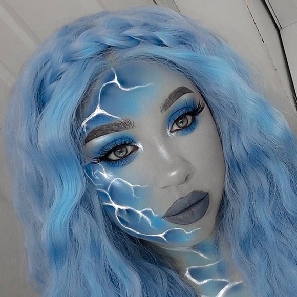 ✨22” BLUE WAVY LACE FRONT WIG *NEW*